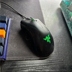 Razor Mouse, ducky keyboard, steelseries headset, WD 2TB hard drive.